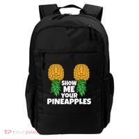 Show Me Your Pineapples Swinger Upside Down Pineapple Men Backpack thumb 0