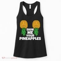 Show Me Your Pineapples Swinger Upside Down Pineapple Men Women's Tank Top thumb 0