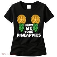 Show Me Your Pineapples Swinger Upside Down Pineapple Men Women's T-Shirt thumb 0