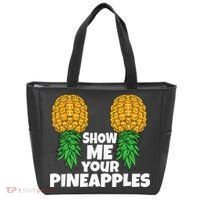 Show Me Your Pineapples Swinger Upside Down Pineapple Men Tote Bag thumb 0
