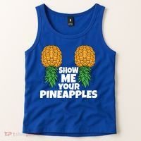 Show Me Your Pineapples Swinger Upside Down Pineapple Cool Gift Tank Top thumb 2