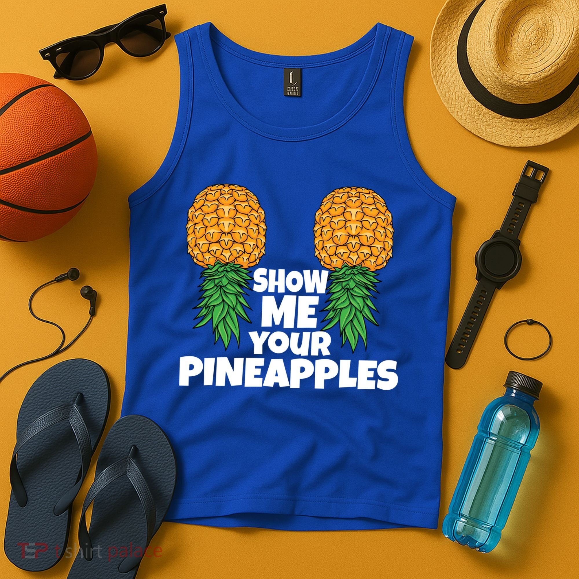 Show Me Your Pineapples Swinger Upside Down Pineapple Cool Gift Tank Top
