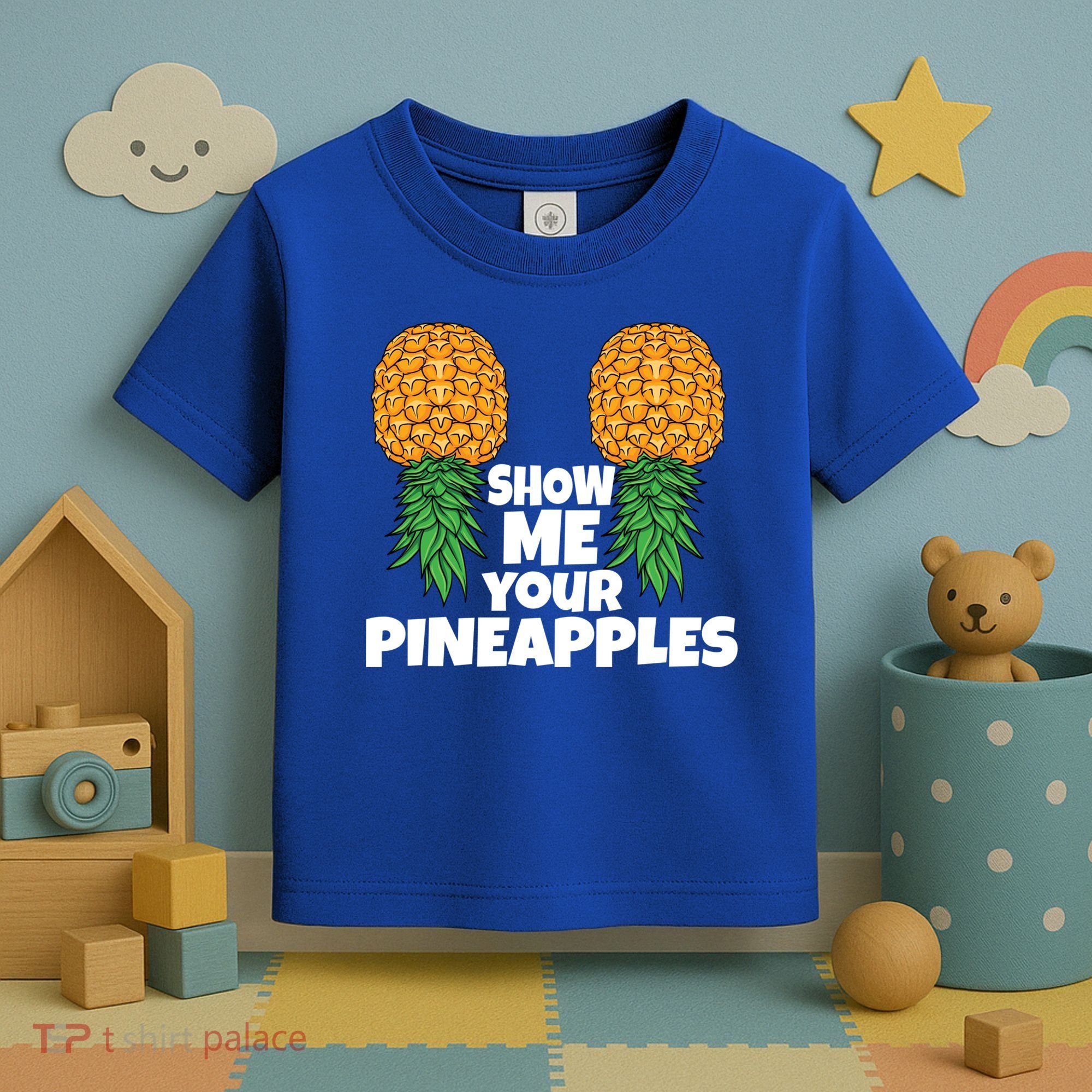 Show Me Your Pineapples Swinger Upside Down Pineapple Cool Gift Toddler T-Shirt