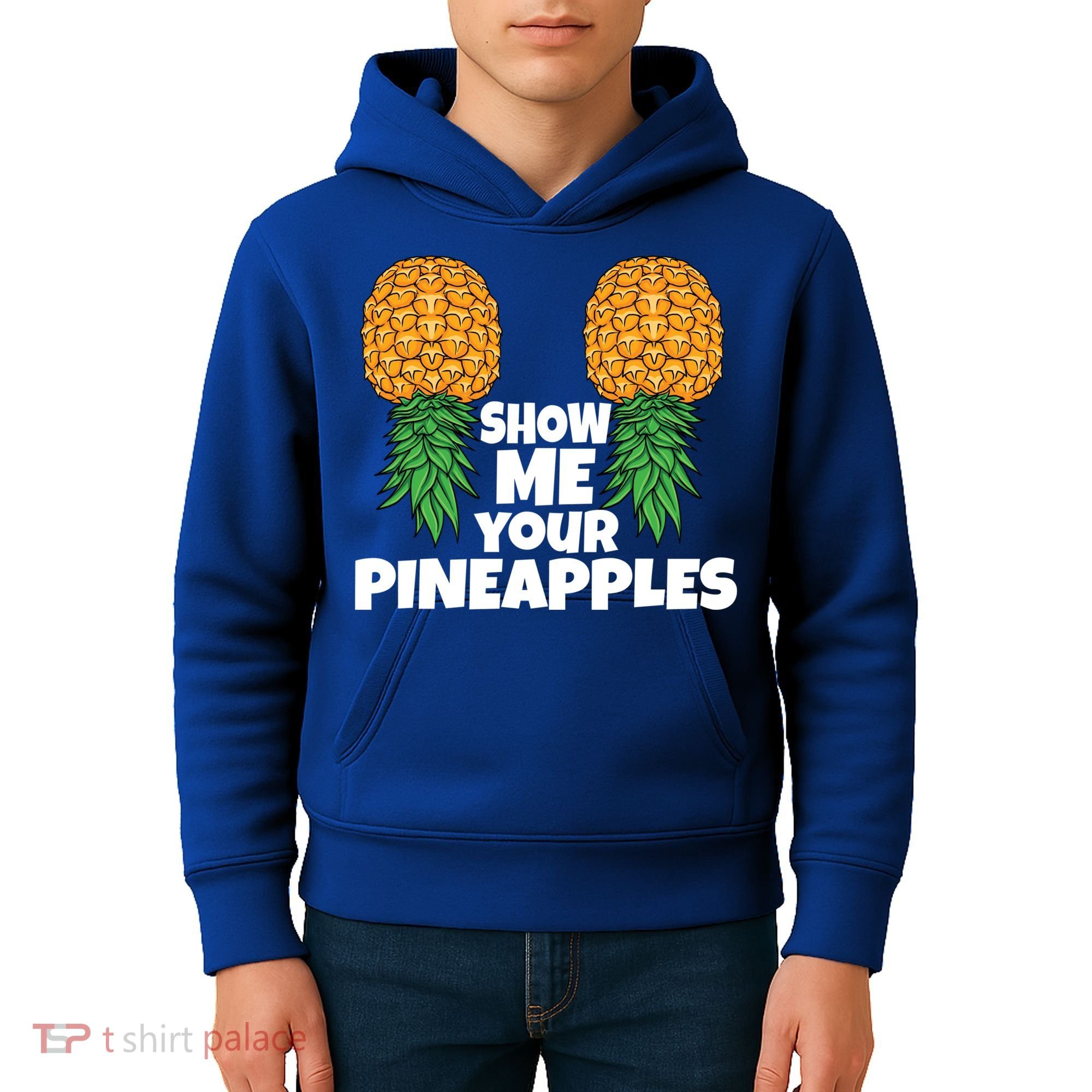 Show Me Your Pineapples Swinger Upside Down Pineapple Cool Gift Kids Hoodie