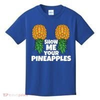 Show Me Your Pineapples Swinger Upside Down Pineapple Cool Gift Kids T-Shirt thumb 0