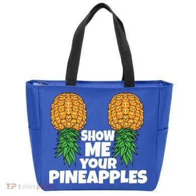 Show Me Your Pineapples Swinger Upside Down Pineapple Cool Gift Tote Bag