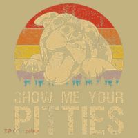 Show Me Your Pitties Funny Pitbull Dog Lovers Retro Vintage T-Shirt thumb 7