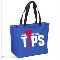 Show Me Your Tips Gift Funny Dart Quote Meme Gift Tote Bag thumb 2