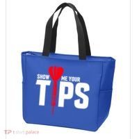 Show Me Your Tips Gift Funny Dart Quote Meme Gift Tote Bag thumb 3