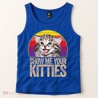 Show Me Your Kitties Great Gift Tank Top thumb 2
