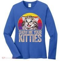 Show Me Your Kitties Great Gift Women's Long Sleeve Shirt thumb 0