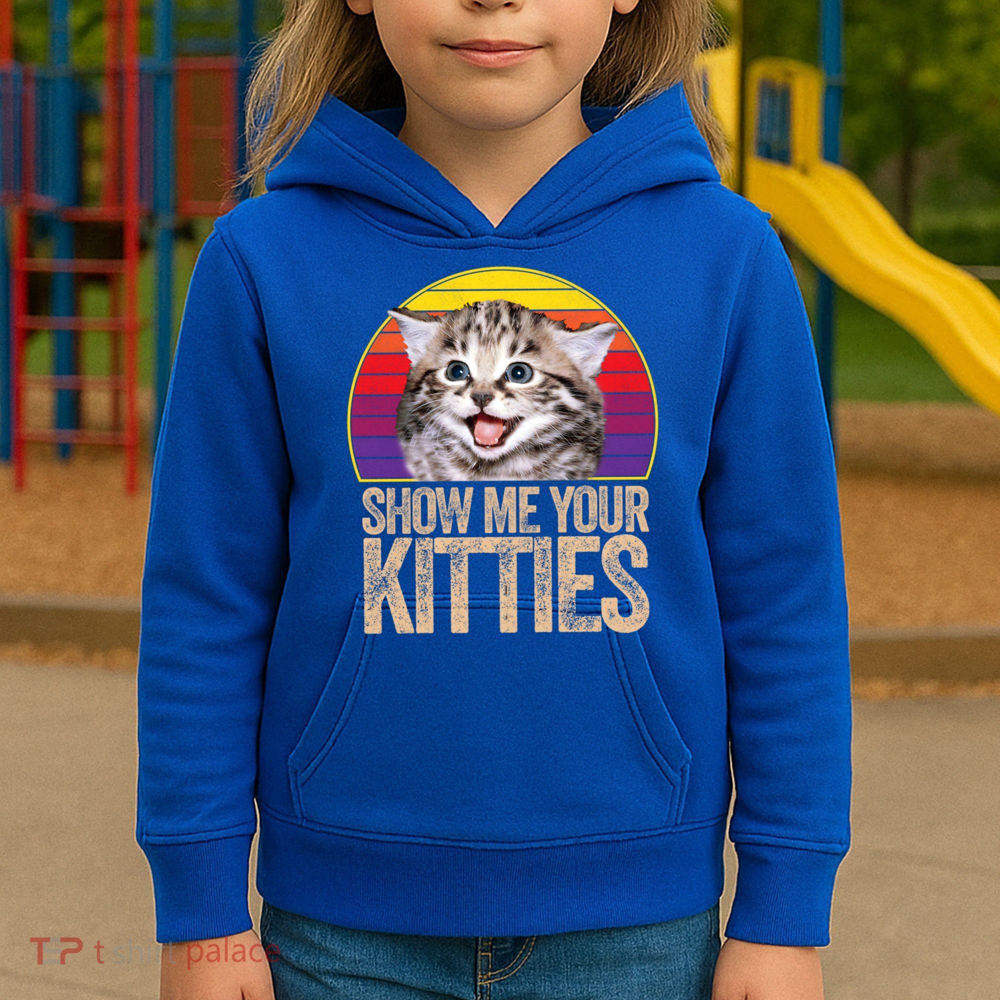 Show Me Your Kitties Great Gift Kids Hoodie