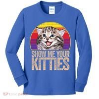 Show Me Your Kitties Great Gift Kids Long Sleeve Shirt thumb 0