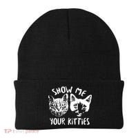 Show Me Your Kitties Funny Cat Lover Beanie thumb 0