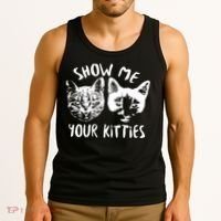Show Me Your Kitties Funny Cat Lover Tank Top thumb 3