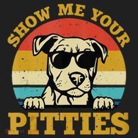 Show Me Your Pitties Funny Pitbull Dog Lovers Women's Sweatshirt thumb 2