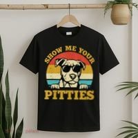 Show Me Your Pitties Funny Pitbull Dog Lovers T-Shirt thumb 2
