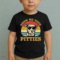 Show Me Your Pitties Funny Pitbull Dog Lovers Toddler T-Shirt thumb 2