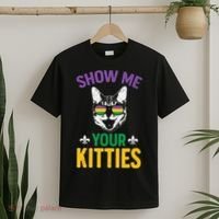 Show Me Your Kitties Funny Mardi Gras Carnival T-Shirt thumb 2