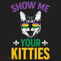 Show Me Your Kitties Funny Mardi Gras Carnival Hat thumb 2