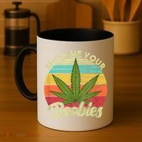 Show Me Your Doobies Marijuana Weed Cannabis Coffee Mug thumb 4