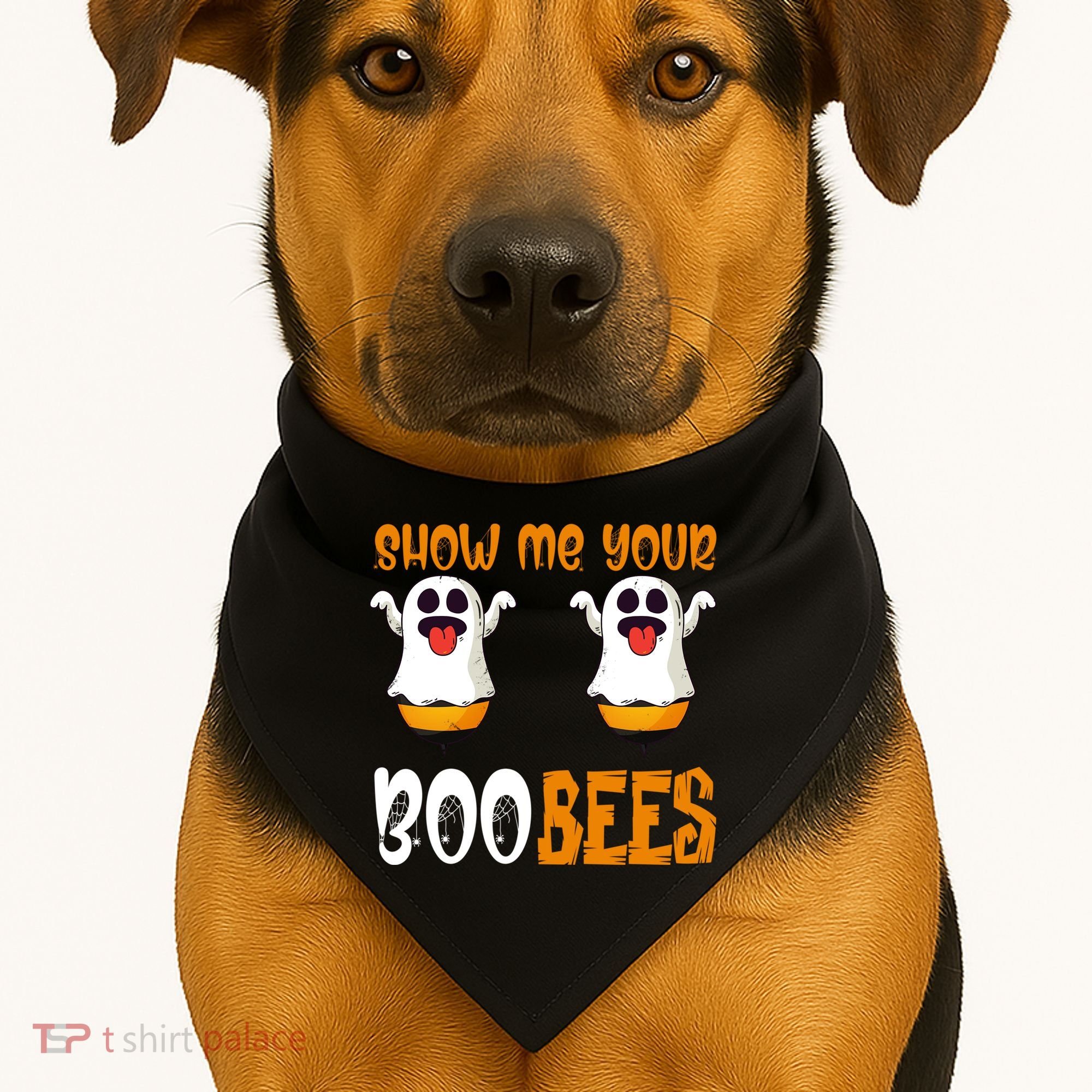 Show Me Your Boo Bees Matching Couples Halloween Costume Cute Gift USA-Made Doggie Bandana
