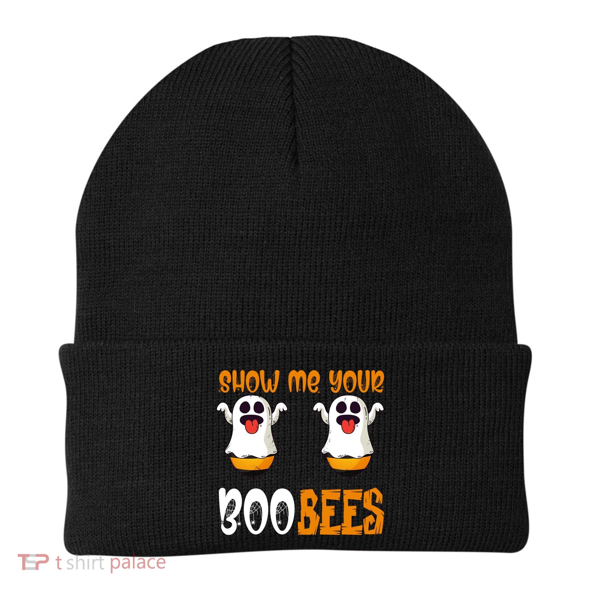 Show Me Your Boo Bees Matching Couples Halloween Costume Cute Gift Beanie