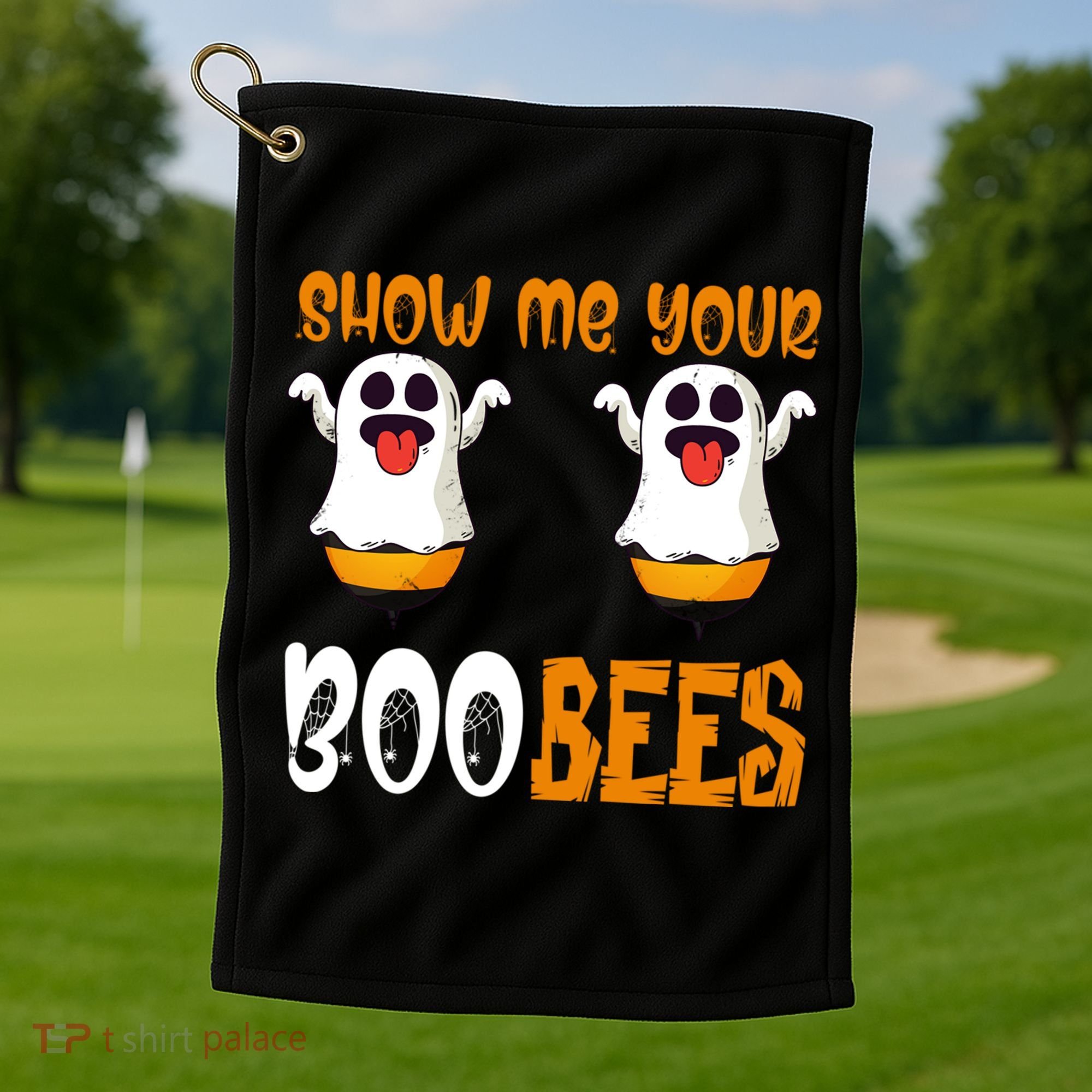 Show Me Your Boo Bees Matching Couples Halloween Costume Cute Gift Golf Towel
