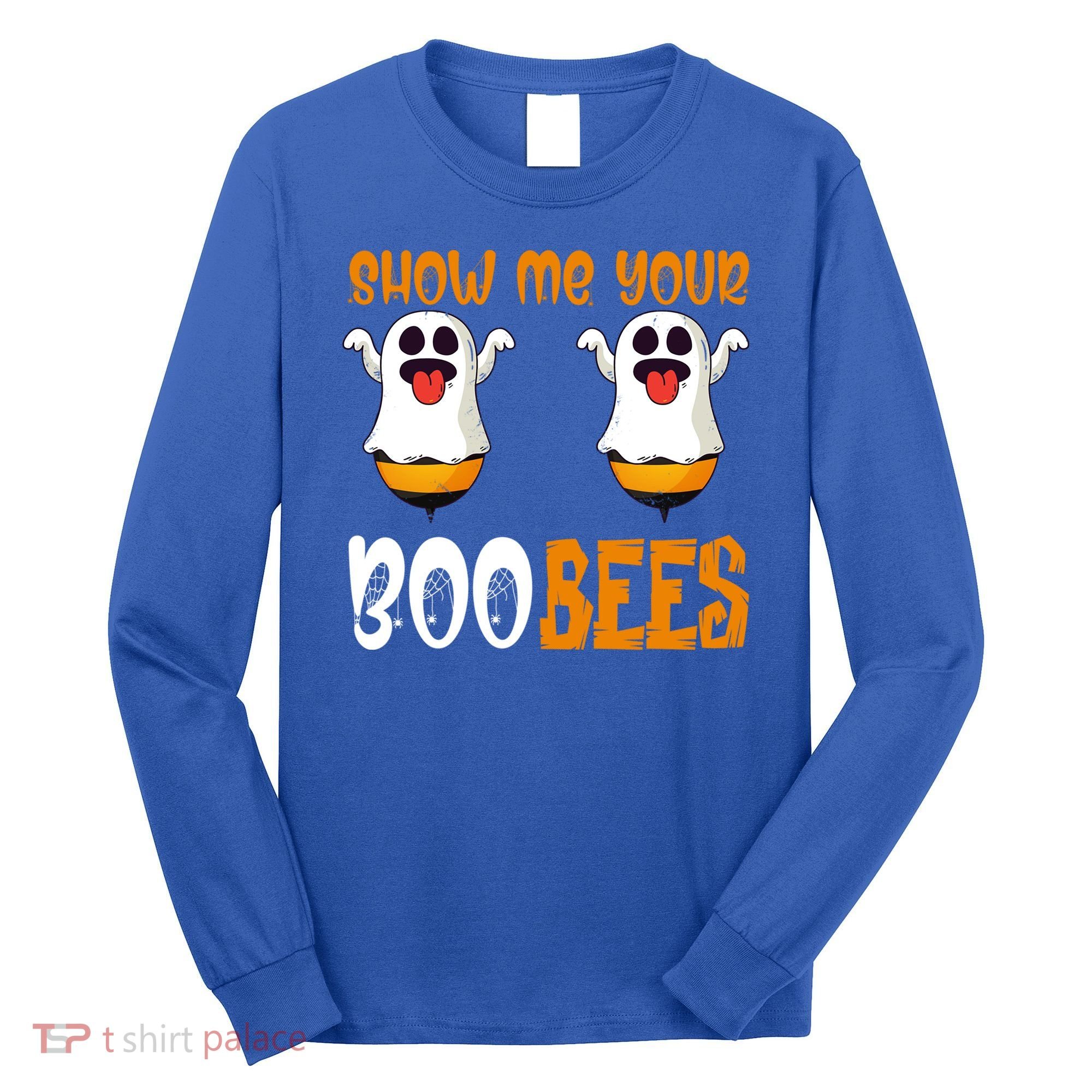 Show Me Your Boo Bees Matching Couples Halloween Costume Cute Gift Long Sleeve Shirt