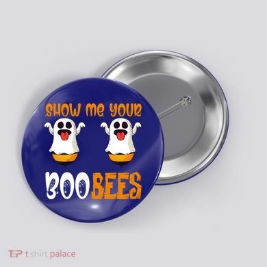 Show Me Your Boo Bees Matching Couples Halloween Costume Cute Gift Button