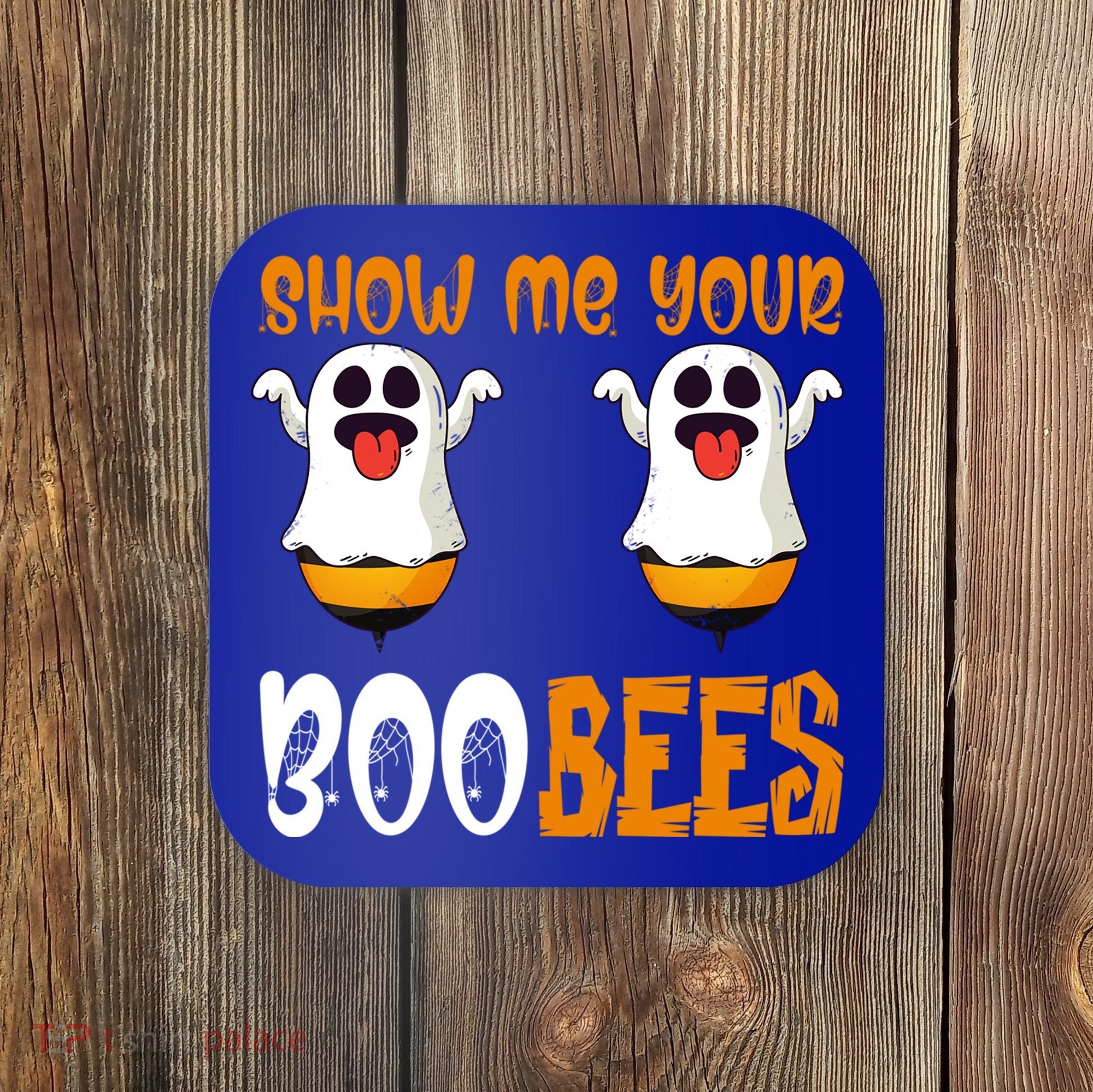 Show Me Your Boo Bees Matching Couples Halloween Costume Cute Gift Coaster