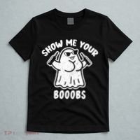 Show Me Your Booobs Funny Dumb Ghost T-Shirt thumb 5