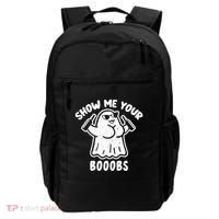 Show Me Your Booobs Funny Dumb Ghost Backpack thumb 0