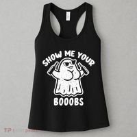 Show Me Your Booobs Funny Dumb Ghost Women's Tank Top thumb 3