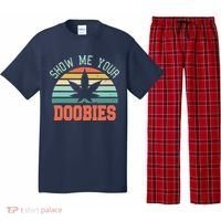 Show Me Your Doobies Weed Gift | Funny Marijuana Bud Stoner Pajama Set thumb 0