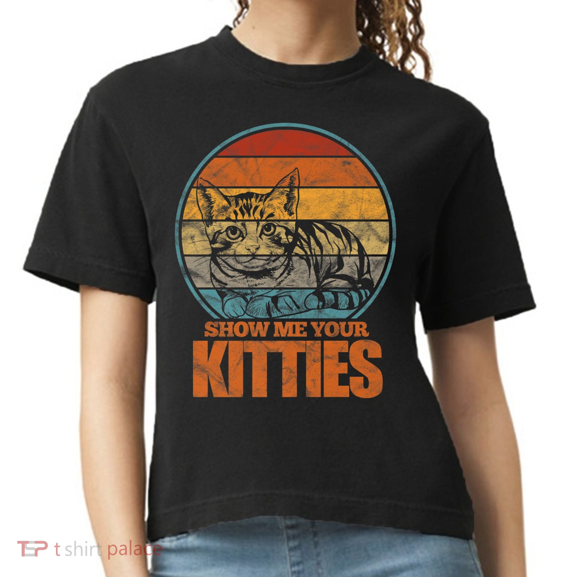 Show Me Your Kitties Funny Cat Lover Premium Comfort Colors Boxy T-Shirt