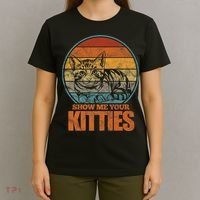 Show Me Your Kitties Funny Cat Lover Premium T-Shirt thumb 4
