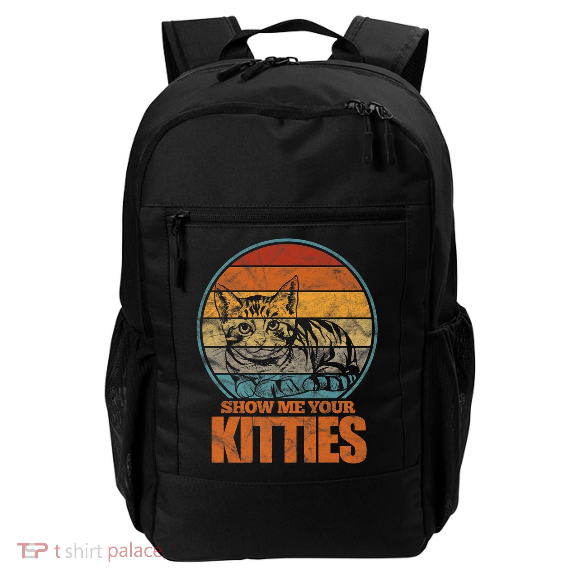 Show Me Your Kitties Funny Cat Lover Premium Backpack
