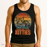 Show Me Your Kitties Funny Cat Lover Premium Tank Top thumb 3