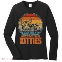 Show Me Your Kitties Funny Cat Lover Premium Women's Long Sleeve Shirt thumb 0