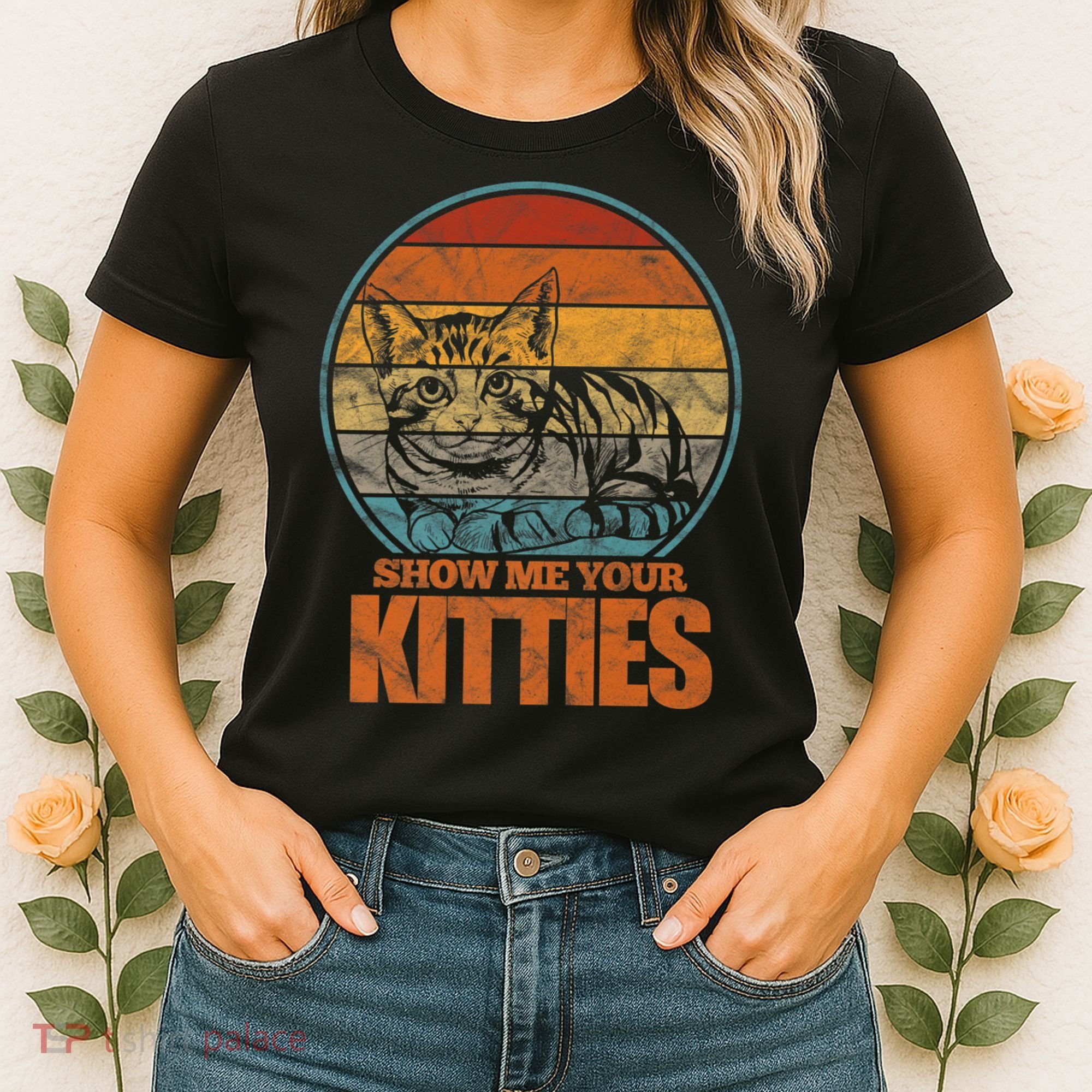 Show Me Your Kitties Funny Cat Lover Premium Women's T-Shirt