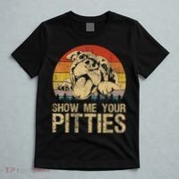 Show Me Your Pitties Funny Pitbull Dog Lovers Retro Vintage T-Shirt thumb 5