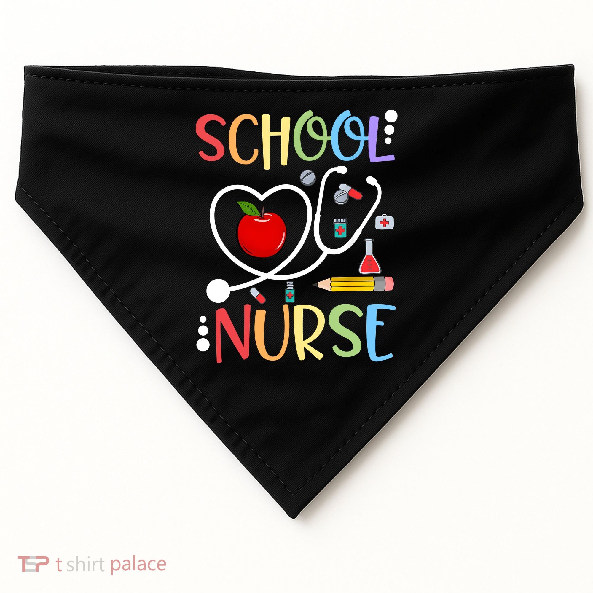 School Nurse Appreciation Nursing Nurse Day & Nurse Week USA-Made Doggie Bandana