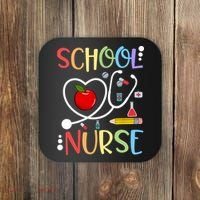 School Nurse Appreciation Nursing Nurse Day & Nurse Week Coaster thumb 0