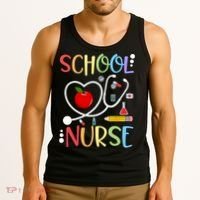 School Nurse Appreciation Nursing Nurse Day & Nurse Week Tank Top thumb 3