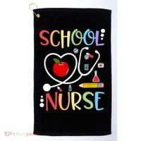 School Nurse Appreciation Nursing Nurse Day & Nurse Week Golf Towel thumb 0