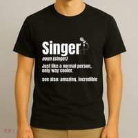 Singer Noun Artist Musician Vocalist Soloist Music Performer T-Shirt thumb 3