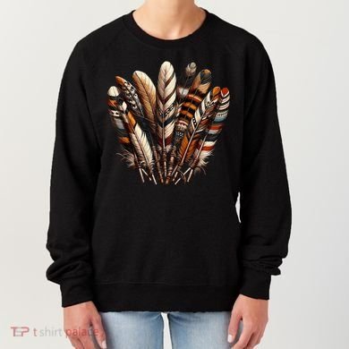 Southwest Native American Indian Feather Women's Sweatshirt