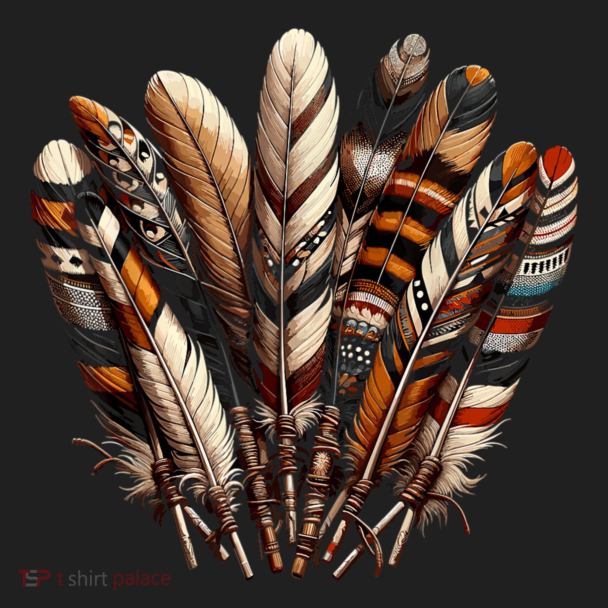 Southwest Native American Indian Feather Women's Sweatshirt