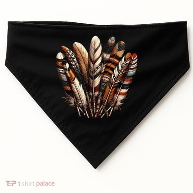 Southwest Native American Indian Feather USA-Made Doggie Bandana